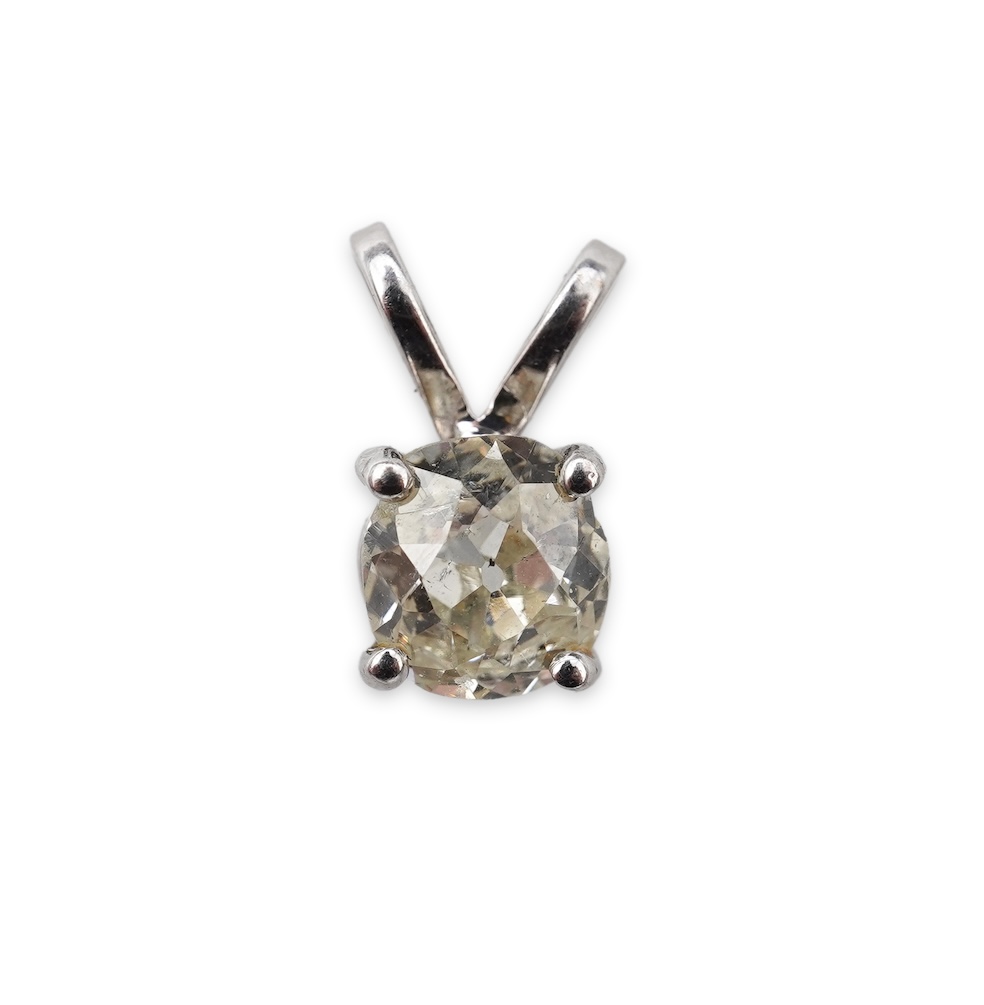A diamond pendant